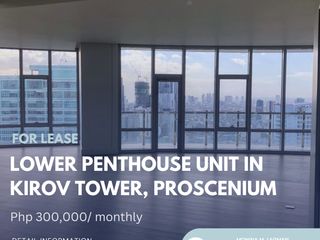 Lower Penthouse unit in Kirov Tower Proscenium Rockwell Makati city