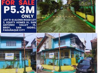 Bank-Foreclosed HOUSE and LOT in Equity Homes IV, San Antonio Valley 15, Parañaque City – Ideal for Bed space/Rental business