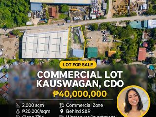 🏷️ LOT FOR SALE | Prime Commercial Lot in Kauswagan, Cagayan de Oro City