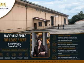 Warehouse Space for Lease Rent in Tibungco Davao City