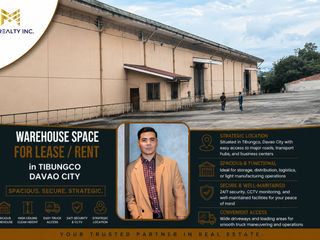Warehouse Space for Lease Rent in Tibungco Davao City
