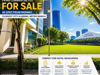 Commercial Lot For Sale In Filinvest City Alabang Muntinlupa City - Beside Somerset Alabang Manila