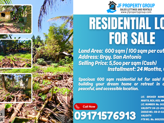 Lot for Sale in San Antonio - 100 or 200 square meters / 5,500 per square meters