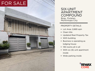 FOR SALE: 6-Unit Apartment Compound in Muntinlupa City