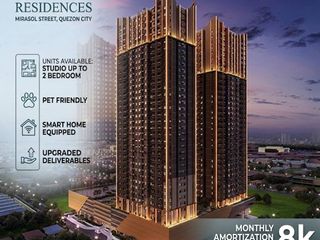 Mira Residences — Studio Unit | Mirasol Street, Araneta Center, Quezon City Pre-Selling | As Low as ₱8,000/month