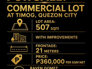 For Sale: Commercial Lot at Timog, Quezon City
