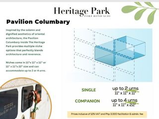 The Heritage Park Taguig - Columbarium / Niches