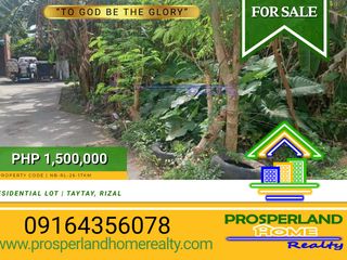 Residential Lot for Sale in Taytay Rizal