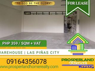 COMMERCIAL / WAREHOUSE SPACE FOR LEASE IN TALON, LAS PIÑAS CITY