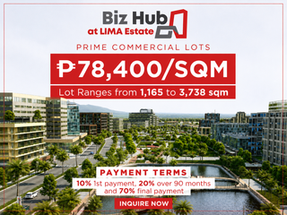 Commercial Property for Sale in LIMA Estate, Batangas with Flexible Payment Options