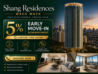 Premium Condo for Sale at Shang Residences Wack Wack Mandaluyong City | Breathtaking Golf Course Scenery
