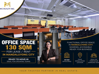 Office Space for Lease Rent 130 sqm in Mandaluyong City Ready to Move-in