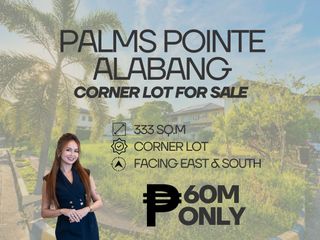 PALMS POINTE ALABANG CORNER LOT FOR SALE 333 SQM FILINVEST CITY