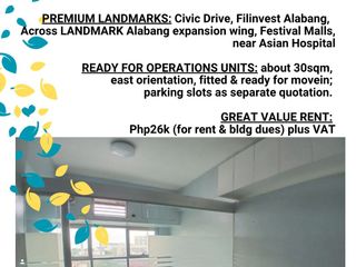 Alabang Madrigal Northgate Cyberzone Small Office for Rent Lease