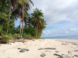 Prime Oceanfront Land for Sale Daku Island, Siargao, Philippines facing the Sunset in General Luna