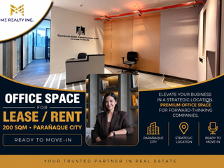 Office Space for Lease Rent 200 sqm in Parañaque City Ready to Move-in