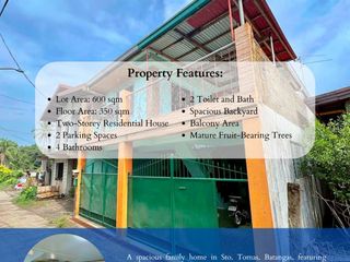 FOR SALE – Spacious 2-Storey House and Lot in Sto. Tomas, Batangas