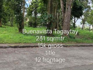Subdivision Lot in Buenavista Hills at Tolentino West, Tagaytay for SALE! 231 sqm at 15k per sqm