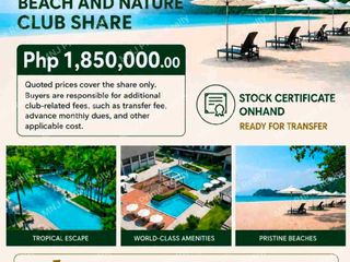 For Sale : Anvaya Beach and Nature Club Share (Below Market Price)