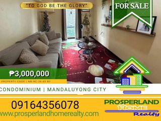 🏙️ FOR SALE: SEMI-FURNISHED STUDIO CONDOMINIUM IN MANDALUYONG CITY🏙️