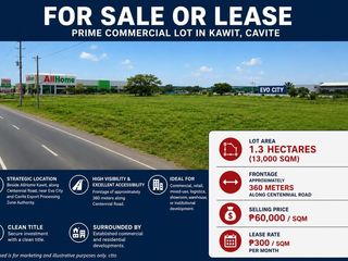RARE   1.3-HECTARE PRIME COMMERCIAL LOT WITH 360-METER FRONTAGE ALONG CENTENNIAL ROAD | FOR SALE OR LEASE