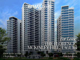 FOR LEASE: Two-Bedroom Condominium at Tower 1, The Florence, McKinley Hill, Taguig