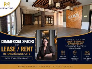 Commercial Spaces for Lease Rent in Parañaque City Ideal for Restaurants