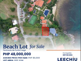 Peninsula de Punta Fuego Beach Lot with Oceanview - FOR SALE