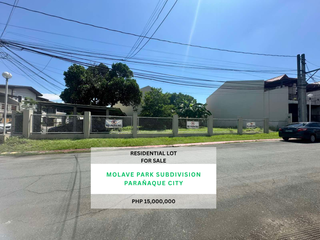 Molave Park Subdivision Residential Lot For Sale in Merville Parañaque City +