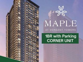 1BR Corner Condo with Parking  Maple at Verdant Towers, Ortigas East near CCF across The Grove Rockwell