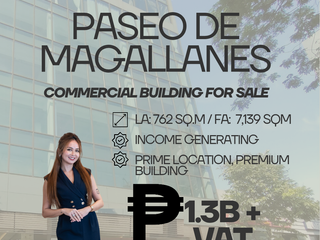 PASEO DE MAGALLANES BUILDING FOR SALE INCOME GENERATING