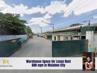 Warehouse Space for Lease Rent 600 sqm in Malabon City