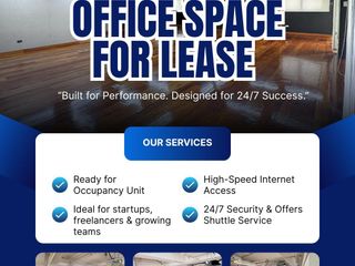 🏢 OFFICE SPACES FOR LEASE 🏢