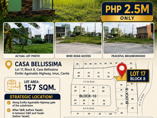 🏡 LOT FOR SALE – CASA BELLISSIMA, IMUS, CAVITE 🏡