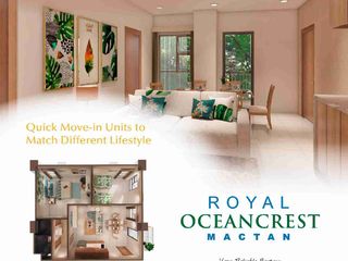 For Sale Brand New 60sq.M 2-Bedrooms with Parking in Royal Oceancrest Mactan- Tower D