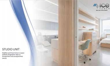 Ice Tower - For Sale Studio 21.87 sqm Unit in Mall of Asia Complex, Pasay City