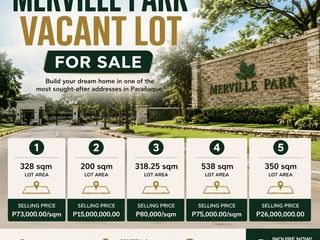 PRIME VACANT LOTS AVAILABLE IN MERVILLE PARK, PARAÑAQUE!