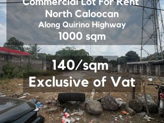 Commercial Lot for Lease in North Caloocan | 1,000 sqm Along Quirino Highway