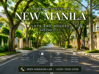 Prime 1,005 SQM Lot for Sale in New Manila, Quezon City – ₱109K/SQM