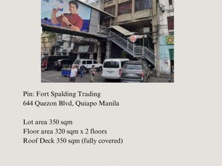 640 SQM Commercial Building for Lease in Quiapo, Manila along Quezon Blvd