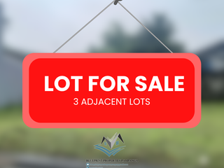 3 ADJACENT RESIDENTIAL LOTS FOR SALE