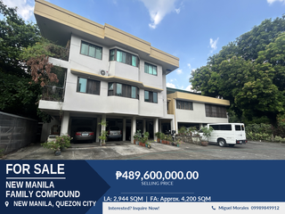 2,944 sqm Prime Family Compound for Sale in New Manila, Quezon City