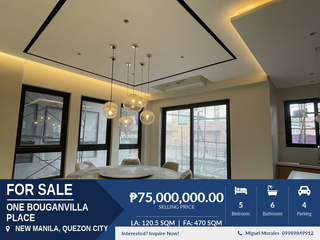 5BR House for Sale in New Manila QC - One Bouganvilla Place