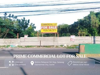 For Sale Direct Exclusive 2,254 SQM Prime Commercial Lot along Molino-Paliparan Rd., Dasmariñas, Cavite