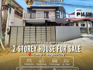 14.5M |  Ready For Occupancy 3-Storey House & Lot with Attic in Camp 7 Baguio  For Sale - LSS