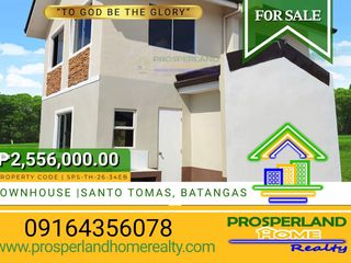 TOWNHOUSE FOR SALE SANTO TOMAS, BATANGAS LE MOUBREZA SOUTH PHASE 2