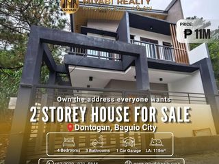 11M | Brand New Ready For Occupancy 2 Storey House & Lot with Overlooking View in Dontogan Baguio City - LSS