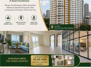 Rent to own 2bedroom in Mango Tree Residences Located at San Juan M.Paterno St Metro Manila