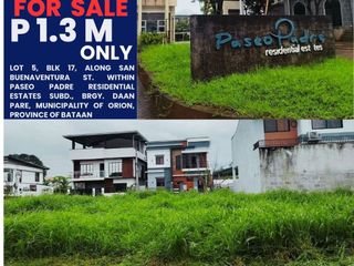 BANK-FORECLOSED Residential Vacant Lot in Paseo Padre Estates Subd., Orion, Bataan