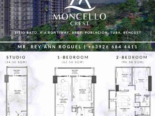 Moncello Crest 2 Bedroom condotel and residential condo for sale in Tuba, Benguet